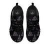 Chakra Sahasrara Print Pattern Black Sneaker-grizzshop