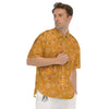 Chakra Swadhisthana Print Pattern Men's Short Sleeve Shirts-grizzshop