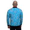 Chakra Vishuddha Print Pattern Men's Bomber Jacket-grizzshop