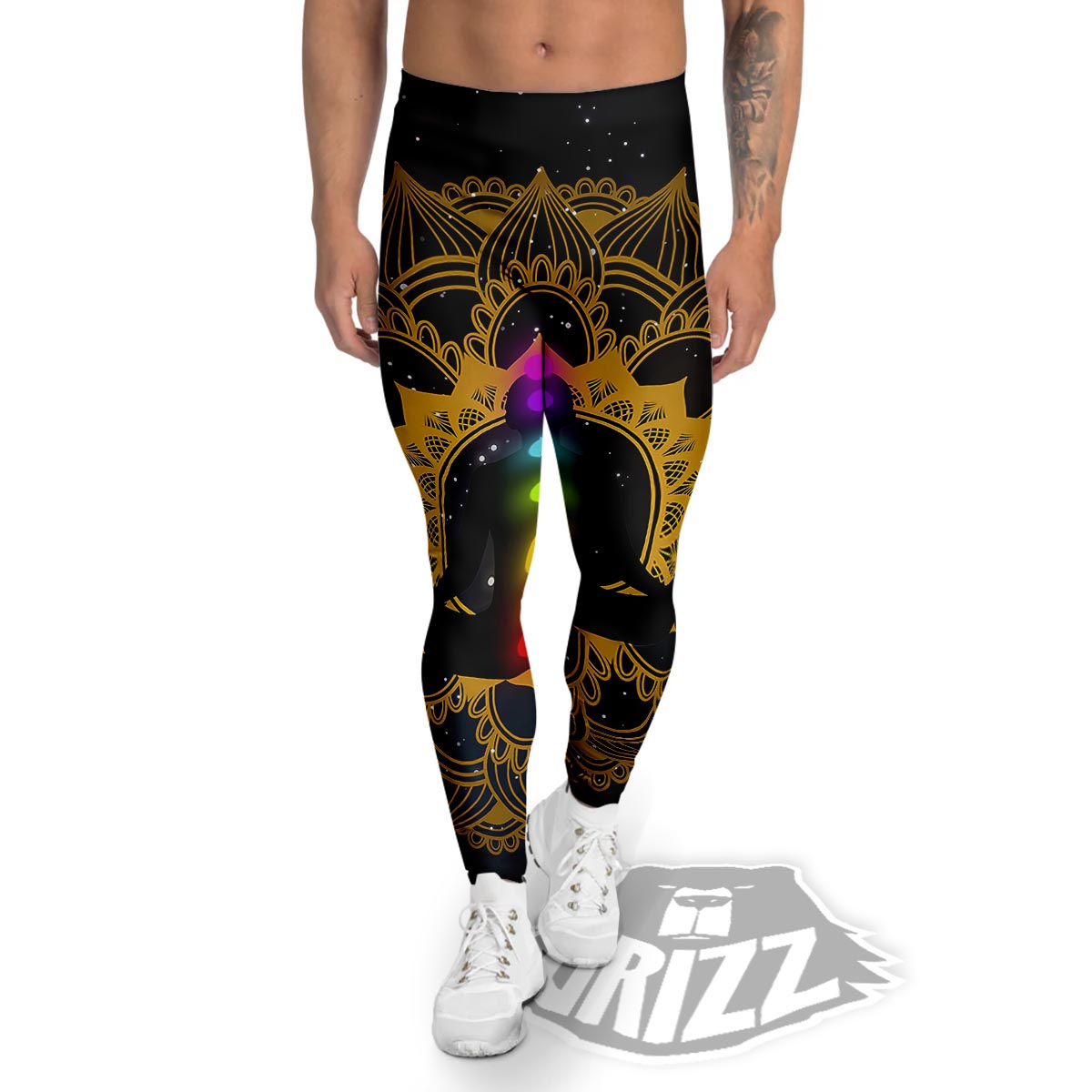 Chakras The Seven Print Men's Leggings-grizzshop