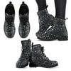 Chalkboard Christmas P3 - Leather Boots for Women-grizzshop