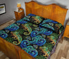 Chameleon Pattern Print Bed Set Quilt-grizzshop