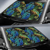 Chameleon Pattern Print Car Sun Shade-grizzshop