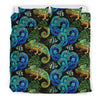 Chameleon Pattern Print Duvet Cover Bedding Set-grizzshop