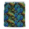 Chameleon Pattern Print Duvet Cover Bedding Set-grizzshop