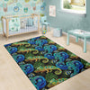 Chameleon Pattern Print Floor Mat-grizzshop