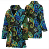 Chameleon Pattern Print Women Long Robe-grizzshop