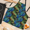 Chameleon Pattern Print Women's Apron-grizzshop