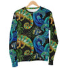 Chameleon Pattern Print Women's Sweatshirt-grizzshop