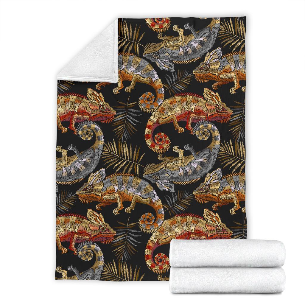 Chameleon Print Pattern Blanket-grizzshop