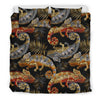 Chameleon Print Pattern Duvet Cover Bedding Set-grizzshop