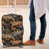 Chameleon Print Pattern Luggage Cover Protector-grizzshop