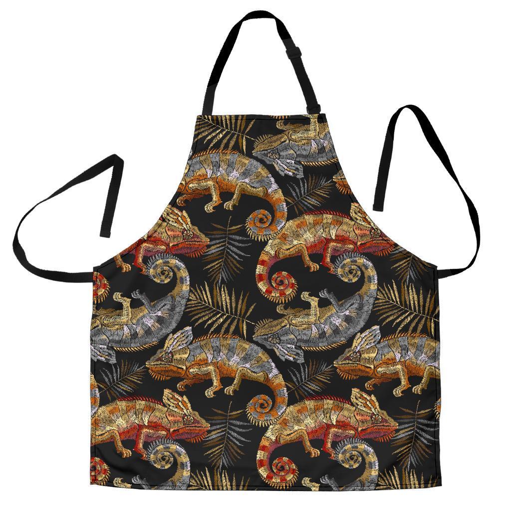 Chameleon Print Pattern Men's Apron-grizzshop
