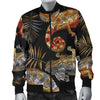 Chameleon Print Pattern Men's Bomber Jacket-grizzshop