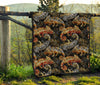 Chameleon Print Pattern Quilt-grizzshop