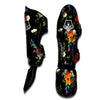 Chamomile And Poppy Print Pattern Muay Thai Shin Guards-grizzshop