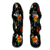 Chamomile And Poppy Print Pattern Muay Thai Shin Guards-grizzshop