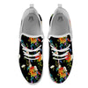 Chamomile And Poppy Print Pattern White Athletic Shoes-grizzshop