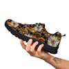 Chamomile Steampunk Print Pattern Black Sneaker-grizzshop