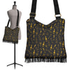 Champagne Gold Glitter Pattern Print Crossbody bags-grizzshop