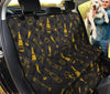 Champagne Gold Glitter Pattern Print Pet Car Seat Cover-grizzshop