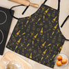 Champagne Gold Glitter Pattern Print Women's Apron-grizzshop