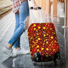 Champagne Pattern Print Luggage Cover Protector-grizzshop