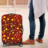 Champagne Pattern Print Luggage Cover Protector-grizzshop