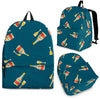 Champagne Print Pattern Backpack-grizzshop