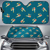 Champagne Print Pattern Car Sun Shade-grizzshop