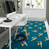 Champagne Print Pattern Floor Mat-grizzshop