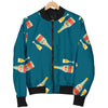 Champagne Print Pattern Men's Bomber Jacket-grizzshop