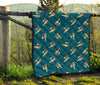 Champagne Print Pattern Quilt-grizzshop