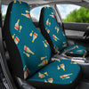 Champagne Print Pattern Universal Fit Car Seat Covers-grizzshop