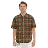 Chaotic Boho Print Pattern Men's Short Sleeve Shirts-grizzshop