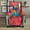 Characters Graffiti Cartoon Print Armchair Protector-grizzshop