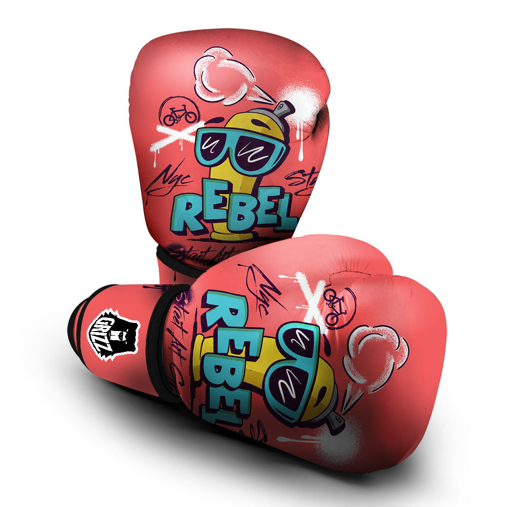 Characters Graffiti Cartoon Print Boxing Gloves-grizzshop