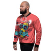 Characters Graffiti Cartoon Print Men's Bomber Jacket-grizzshop