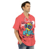 Characters Graffiti Cartoon Print Men's Hawaiian Shirt-grizzshop