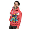 Characters Graffiti Cartoon Print Men's Hoodie-grizzshop