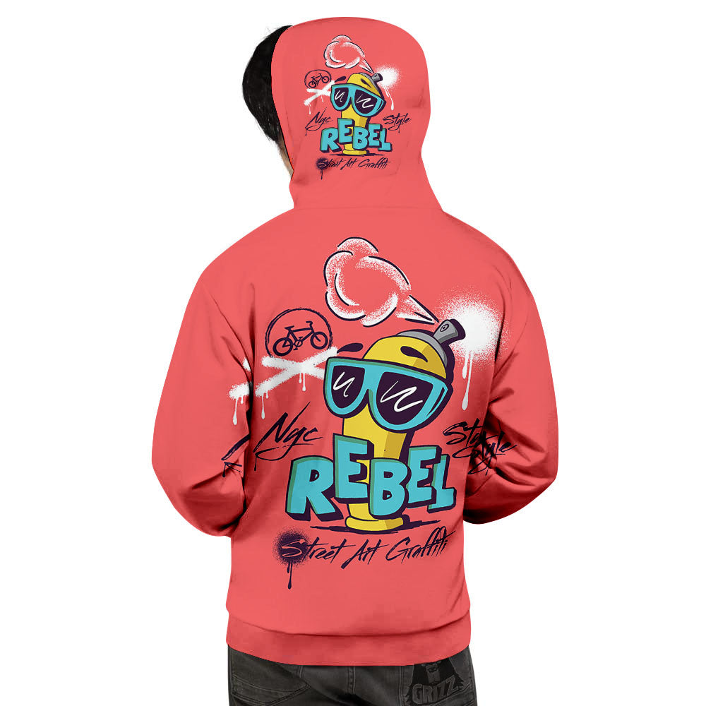 Characters Graffiti Cartoon Print Men's Hoodie-grizzshop