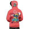 Characters Graffiti Cartoon Print Men's Hoodie-grizzshop