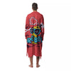 Characters Graffiti Cartoon Print Men's Robe-grizzshop