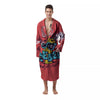 Characters Graffiti Cartoon Print Men's Robe-grizzshop