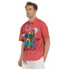 Characters Graffiti Cartoon Print Men's Short Sleeve Shirts-grizzshop