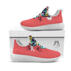 Characters Graffiti Cartoon Print White Athletic Shoes-grizzshop