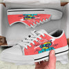 Characters Graffiti Cartoon Print White Low Top Shoes-grizzshop