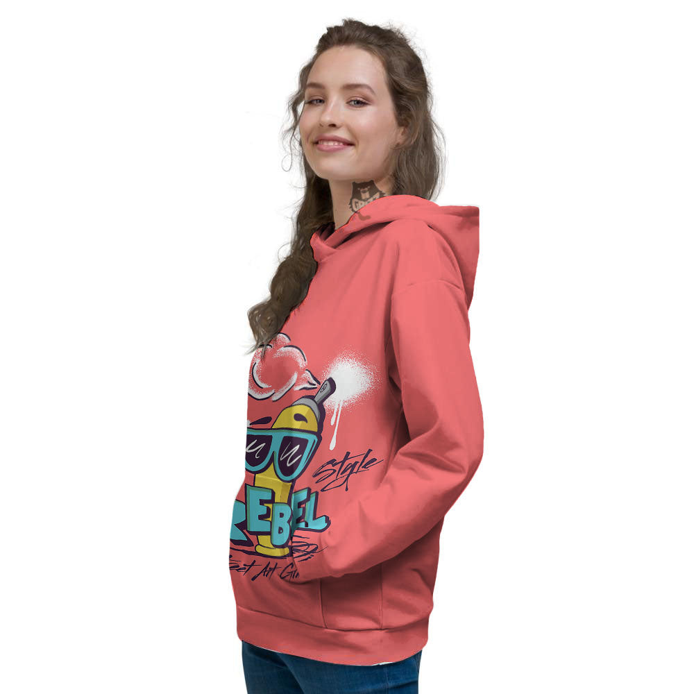 Characters Graffiti Cartoon Print Women's Hoodie-grizzshop