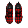 Check Black And Red Print Pattern Black Sneaker-grizzshop