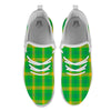 Check Irish Buffalo Print Pattern White Athletic Shoes-grizzshop